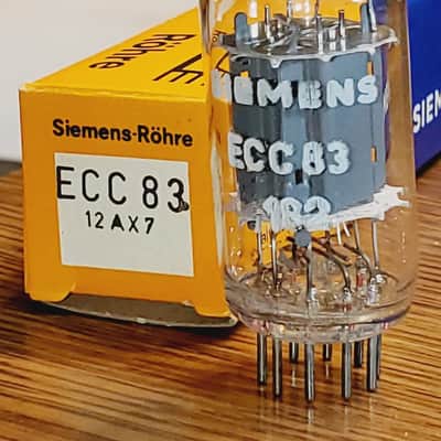 12AX7 Siemens NOS/NIB Smooth Plate MaxiPreamp2/TV7 Tested (1)Tube Lot image 1