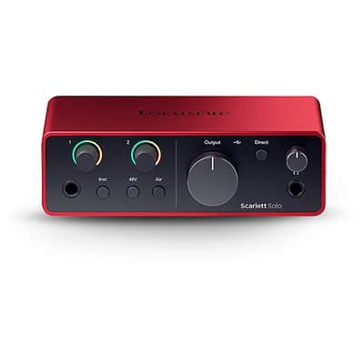 Focusrite Scarlett Solo 4th Gen USB-C Audio Interface image 1
