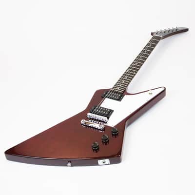 1999 Gibson Explorer Standard ‘76 Vintage Reissue Original USA Cherry Red 100% Super Clean with Orig Hard Brown TKL Case image 4