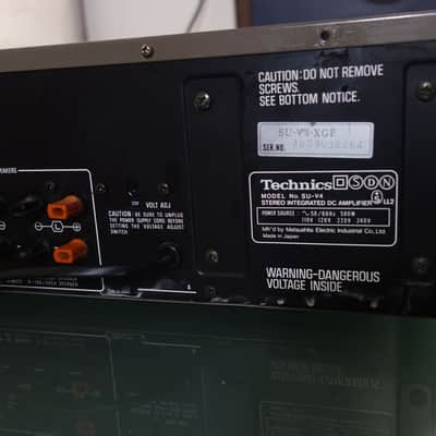 Ampli Vintage high-end TECHNICS SU-V4 Stereo Integrated DC Amplifier POUR PIECES image 9