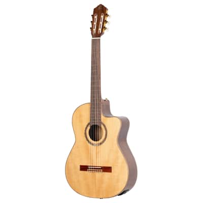 Ortega RCE158SN Performer Series Solid Spruce Top Mahogany Neck Cutaway Nylon 6-String Classical Acoustic-Electric Guitar w/Gig Bag image 6
