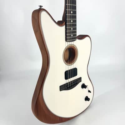 2021 Fender American Acoustasonic Jazzmaster - Arctic White image 9