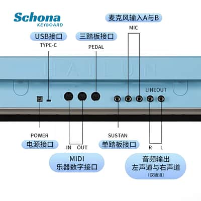Portable 88-key Electronic Keyboard Piano, Digital Electronic Piano, AI - Enabled Digital Piano image 13