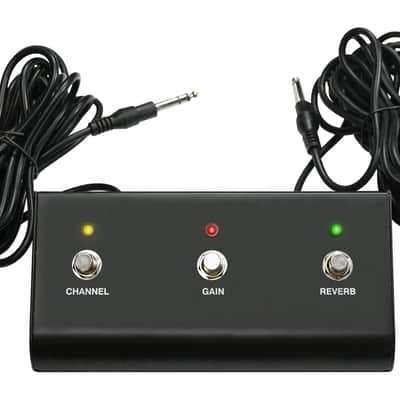 Hiwatt FS301 3-Button Footswitch for Channel/Gain/Reverb Control, 16ft Cable, 9.45 x 2.76 x 7.28 Inches image 1