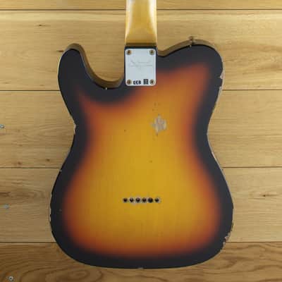 Fender Custom Shop 63 Tele Relic Faded 3 Tone Sunburst CZ578149 image 4