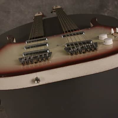 Jerry Jones Neptune Longhorn Doubleneck 6 string guitar and Bass 6 1990s image 11