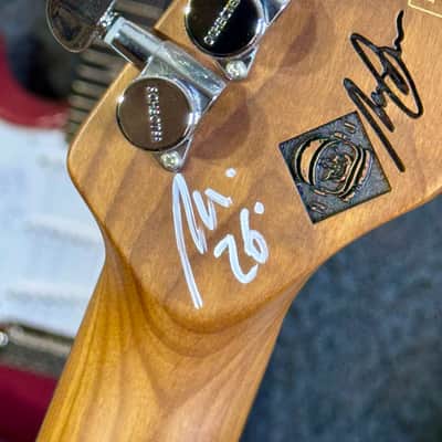 Schecter Nick Johnston Traditional LH SSS (Lefty/Zurdo) SIGNED BY NICK SUPER EXCLUSIVE - Atomic Coral Pink Shell With Custom Foam Case”The Home of Tone” image 9