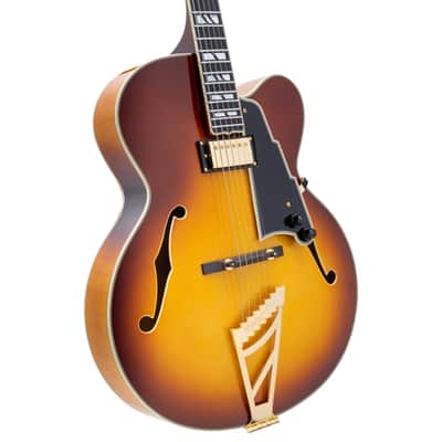 D'Angelico DAEEXL1DITBGT EXCEL EXL 1 Archtop Single Cutaway Hollow Body 6-String Electric Guitar w/Deluxe Hard Case image 2