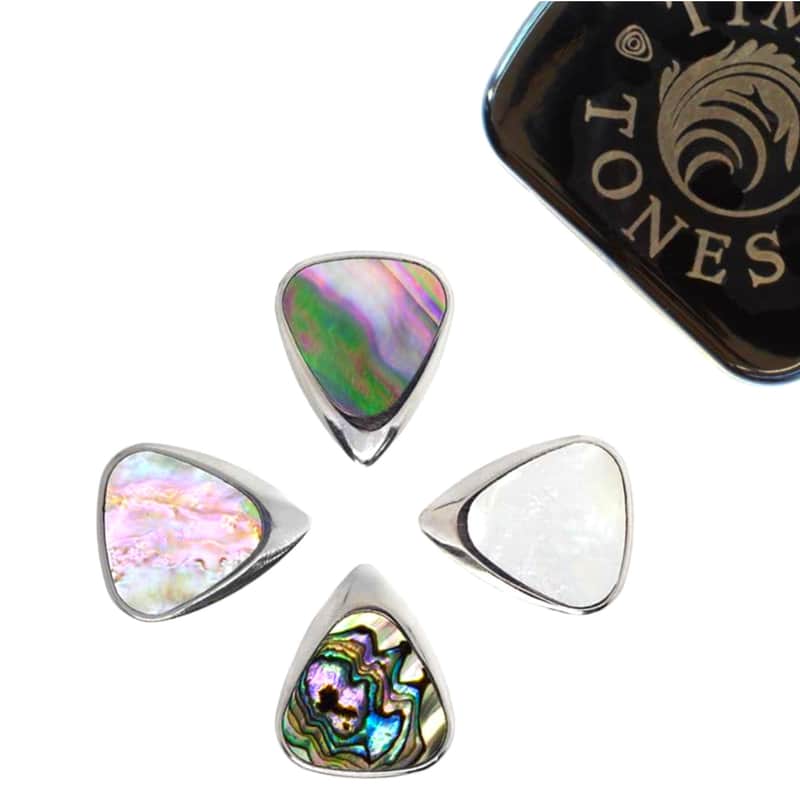 2024 Timber Tones Jazz III Titanium and Shell Inlay Mini Guita…