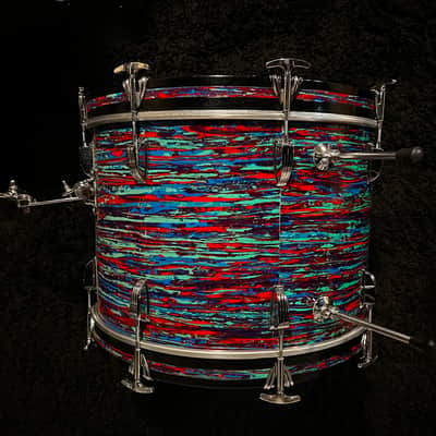 Ludwig 3ply Maple 13/16/20 1969 - Psychedelic Red image 11