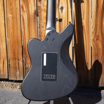 ESP LTD SIGNATURE SERIES AW-XJ7 Baritone Evertune Black Open Grain Stain 7-String Electric Guitar (2025) image 10
