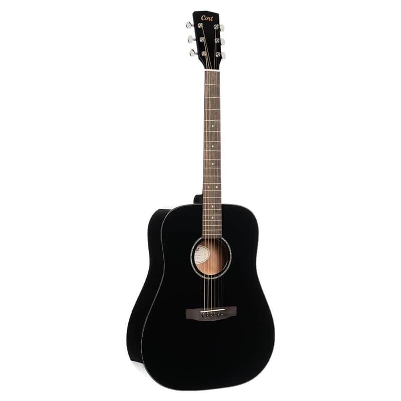 Cort Earth Series 60 Dreadnought Acoustic Guitar - Black Gloss image 1