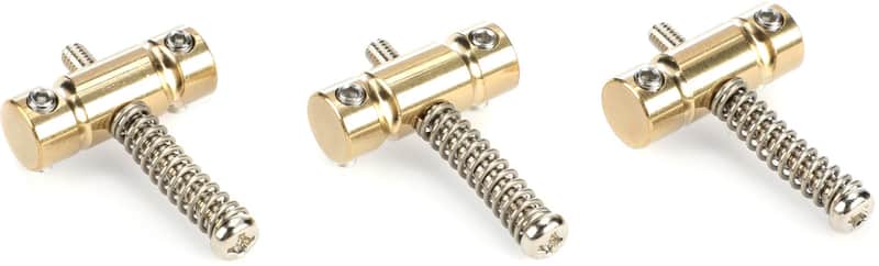 Gotoh In-Tune Compensated Saddles for T-style Guitars - Brass image 1