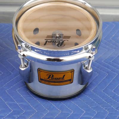 Pearl 6" Spock Gock Marching Tenor Tom Brushed Silver w/ Mounting Screws image 1
