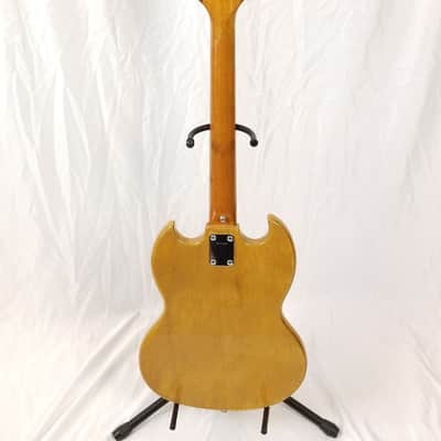Killer Player! Vintage Japanese MIJ 1970s Lyle SG Electric Guitar, Natural, Original Case! image 6