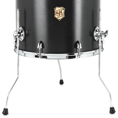 SJC Custom Drums Tour Series Floor Tom - 16 x 18 inch - Matte Black image 1