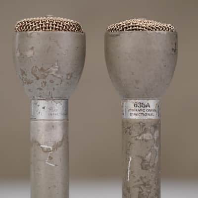 2 Electro-Voice 635A Dynamic Omnidirectional Microphones w/ Clips #59277 image 5