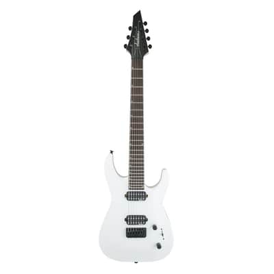 Jackson JS Series Dinky Arch Top JS32-7 DKA HT - Snow White w/Amaranth FB image 2