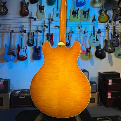 Eastman Guitars T486-GB Thinline Semi-hollowbody Electric Guitar - Goldburst, w Case, Free Plek! 822 image 13