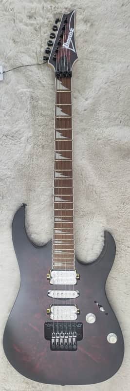 Ibanez RG Series RG470DXWWZM Solid Body Electric Guitar, Wine Red Frozen Matte image 1