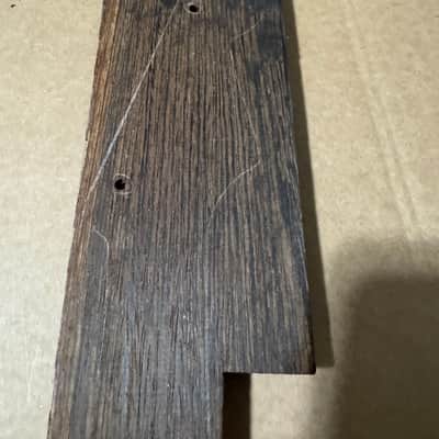 NOS 1970s Wenge Guitar Neck Blank - Pre-Shaped with Headstock & Tuning Holes Kurokumo Japan 27 7/8” x 4 1/4” x 1 1/16” image 2