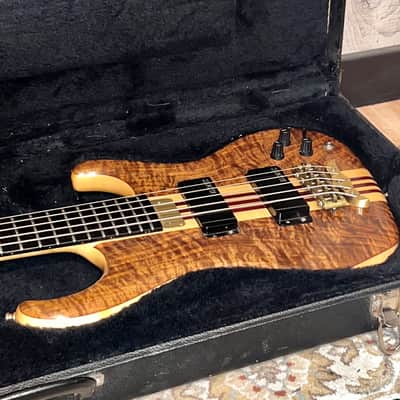 Rare 1996 Alembic Elan Natural Maple, Walnut & Purple Heart Neck Thru, OHSC image 21