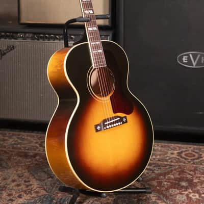 Gibson J-185 Original Acoustic/Electric Guitar - Vintage Sunburst with Hardshell Case image 15