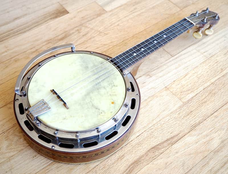 1920s Ludwig Wendell Hall Professional Banjo Ukulele, Vintage Banjolele w/ ohsc image 1