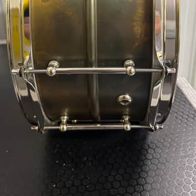 Ddrum Modern Tone 14"' x 7" Patina Snare Drum, Bare Knuckle Brawler - Weathered Brass image 3