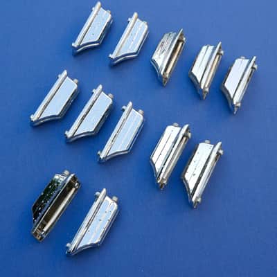 Rogers Beavertail Lugs Lot of 12 Bassdrum 70s image 3