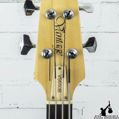 1980 Vantage VS650B Left Handed Bass W/ OHSC image 6