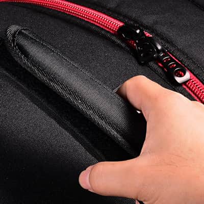 14"x5.5"/14"x6.5" Snare Drum Case - 12mm Thick Padded Gig Bag | Lightweight Travel Case for Drummers, Gig Transport & Storage image 3