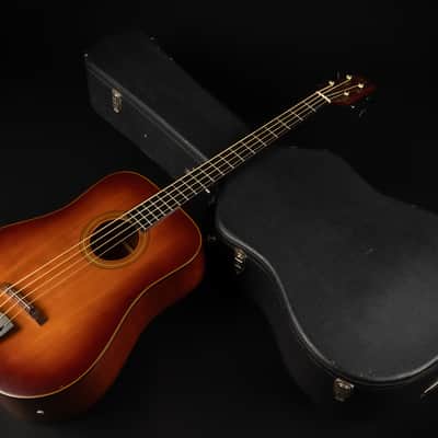 1994 K. Yairi YB-1B - Dark Brown Sunburst | Vintage 4-String Japan Acoustic Bass Pickup | OHSC image 25