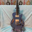D'Angelico Excel SS Tour Collection - Duesenberg Les Trem II - Nashville Roller Bridge - Hipshot Locking Tuners - Slate Blue