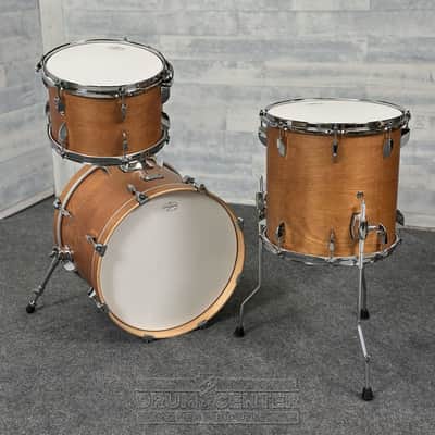 Canopus Yaiba 3pc Bop Drum Set Antique Natural Matte Lacquer image 2