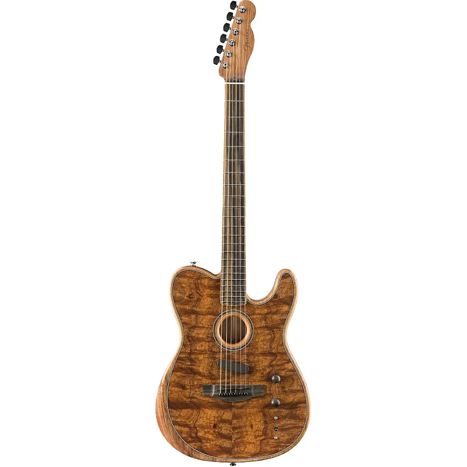 Fender American Acoustasonic Telecaster Exotic Koa | Reverb