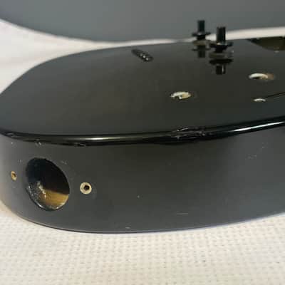 2000's Japan Jackson DKMGT Dinky Arched Top Transparent Black Flame Guitar Body Hard Tail image 18