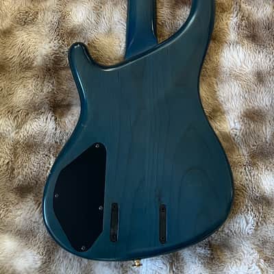Super Rare 1989 1990 1992 Greco PXB-1200 PXB 1200 PXB1200 Phoenix 4 string Bass - Transparent Blue MIJ Japan Fujigen 26 frets brass nut P Duce pickups MIJ Ibanez Prestige HSC image 8