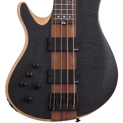 Schecter Charles Berthoud CB-4 LH - See Thru Black Satin (2872) image 16