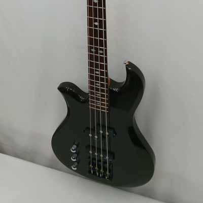 Lefty B.C. Rich JE Eagle Bass Guitar Black Gold Metallic Left Handed 34" Scale Diamond Inlays image 3