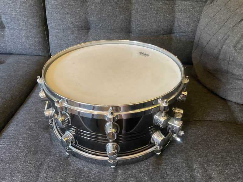 Mapex Black Panther 14x6.5 Steel Black Nickel Snare Drum image 1