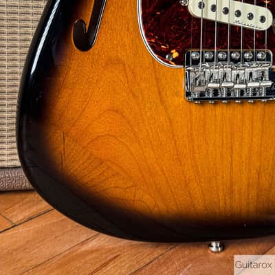 2018 Eric Johnson Signature Stratocaster Thinline Sunburst image 6