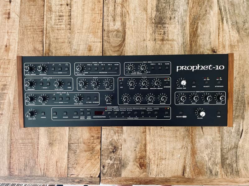 Sequential Prophet-10 Desktop 10-Voice Polyphonic Synthesizer 2021 - Present - Black with Wood Sides image 1