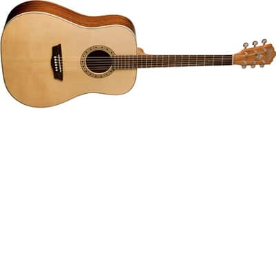 Washburn D7S Harvest Dreadnought Acoustic Guitar. Natural Gloss image 2