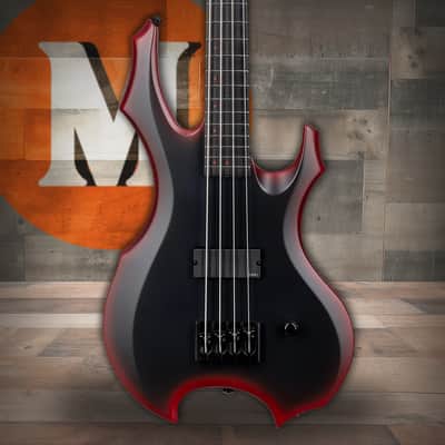 LTD Fred Leclercq FL-4 - Black Red Burst Satin (LFL4BLKREDBS) image 1