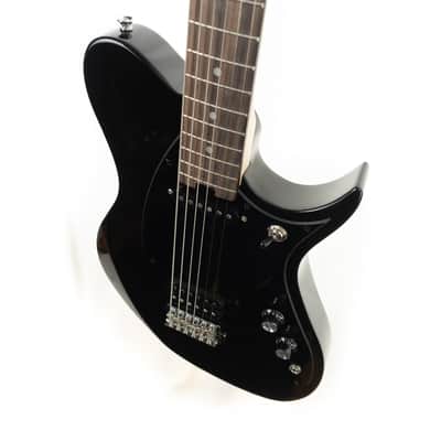 Aria electric baritone guitar gloss black JET-Btone-BK image 3