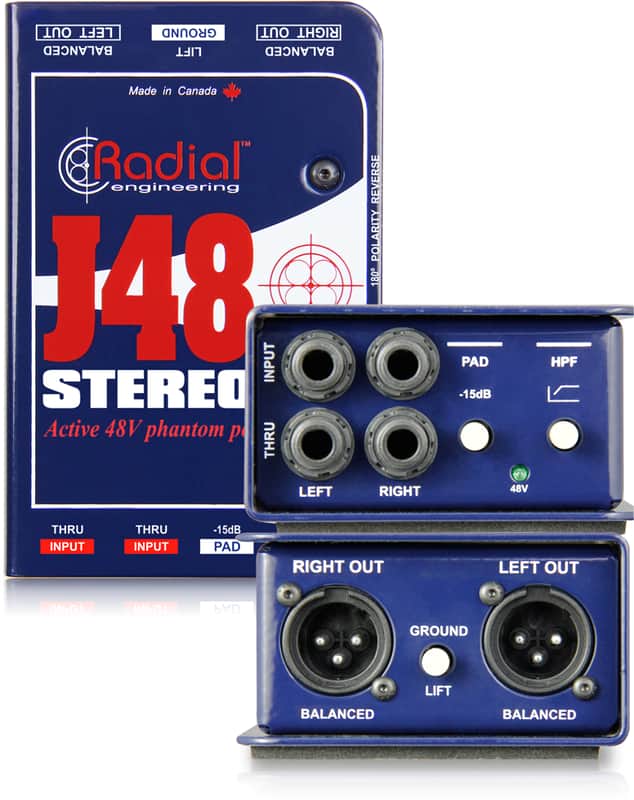 Radial J48 Stereo Active Direct Box image 1