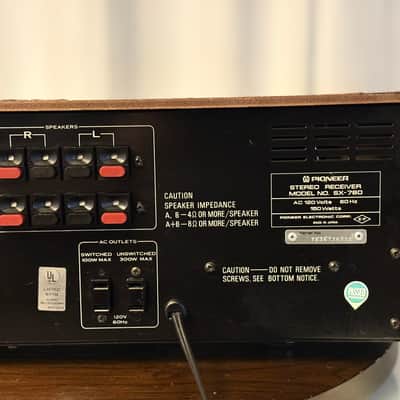 🎶✨ Pioneer SX-780 / SX780 Vintage Stereo Receiver w/ Wood Cabinet — Serviced, LED Dial, Clean image 12
