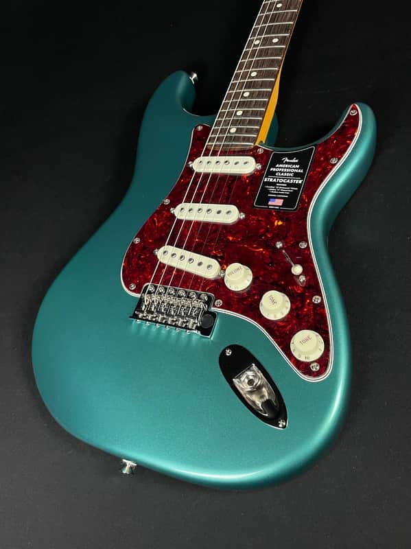 Fender American Professional Classic Stratocaster - Faded Sherwood Green Metallic image 1