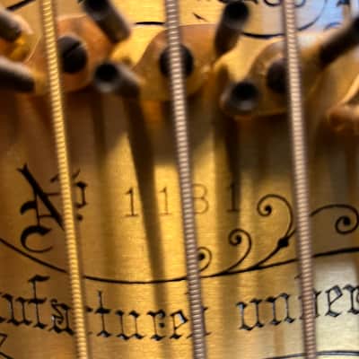 Lyon & Healy Concert Harp Style #21 1912 - Curly Maple, Sitka Pine, Gold leaf Gilding image 7